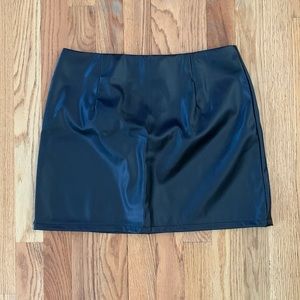 NWOT SHEIN Leather Mini Skirt
